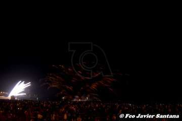 Los fuegos de Melenara 2018 (Foto Francisco Santana Ravelo)